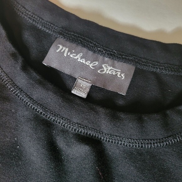 Michael Stars Mini Black Women Dress Size XS Long Sleeve - Picture 6 of 7